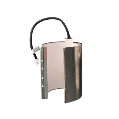 Aparelho elétrico com exterior metálico e cabo preto