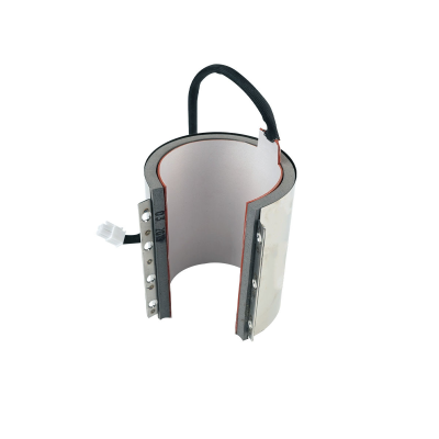 Resistência elétrica curva com revestimento metálico e conector branco