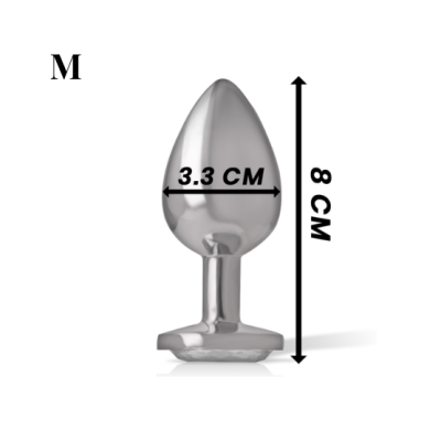Plug anal de metal - S, M ou L Plug anal de metal - S, M ou L