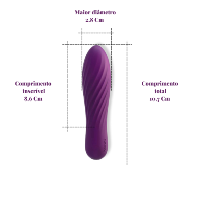 Vibrador bullet / Bala vibratória recarregável | Svakom - Tulip