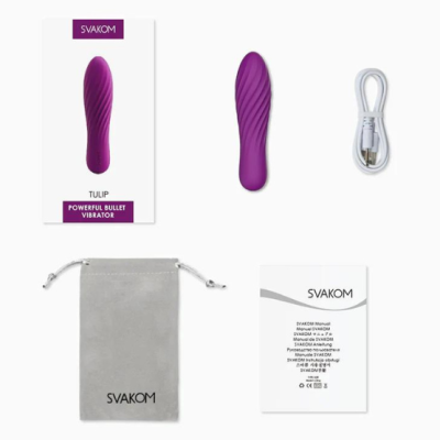 Vibrador bullet / Bala vibratória recarregável | Svakom - Tulip