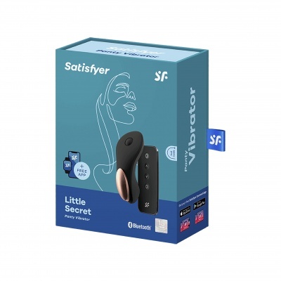 Satisfyer Little Secret | Vibrador de cueca com comando à distância por conexão app + controle remoto