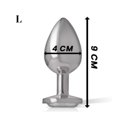 Plug anal de metal - S, M ou L Plug anal de metal - S, M ou L