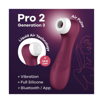 Satisfyer Pro 2 Generation 3 | Sugador de clitóris com bocal extra Liquid Air + vibrações e conexão APP