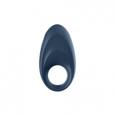 Anel azul escuro em silicone com formato ergonómico