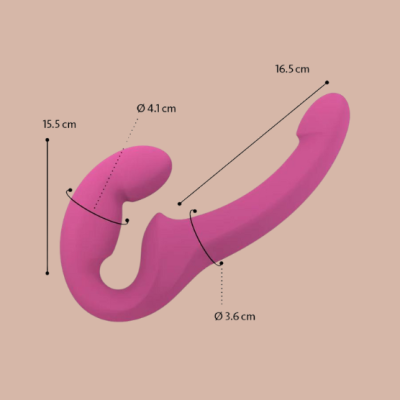 Dildo duplo Strapless silicone soft touch | Share Lite Fun Factory