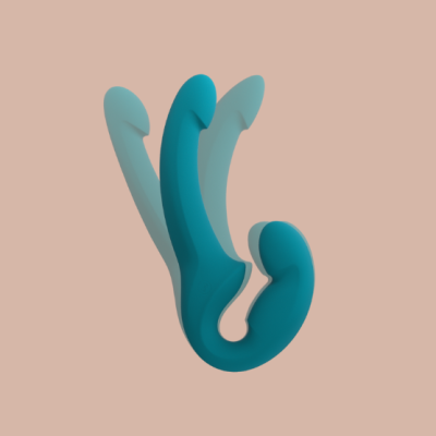 Dildo duplo Strapless silicone soft touch | Share Lite Fun Factory