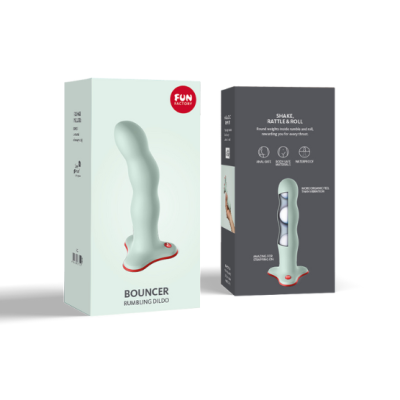 Dildo com vibração manual 100% silicone soft touch | Bouncer Fun Factory