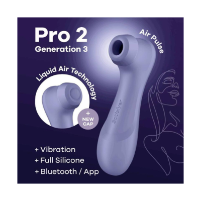 Satisfyer Pro 2 Generation 3 | Sugador de clitóris com bocal extra Liquid Air + vibrações e conexão APP