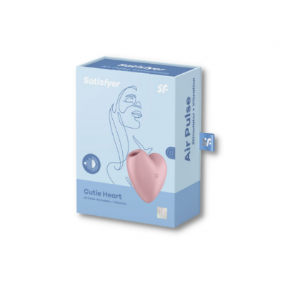 Satisfyer Cutie Heart | Sugador de clitóris com bocal vibrador Satisfyer Cutie Heart | Sugador de clitóris com bocal vibrador