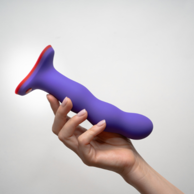 Dildo com vibração manual 100% silicone soft touch | Bouncer Fun Factory