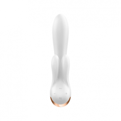 Rabbit com duas hastes que envolvem o clitóris + conexão APP | Satisfyer Double Flex