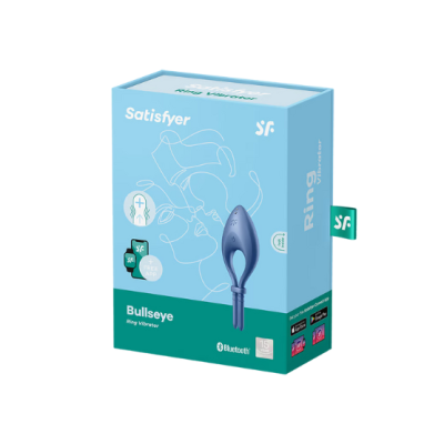 Anel peniano vibratório ajustável com conexão app | Satisfyer Bullseye