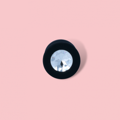 Plug anal revestido de silicone - S, M ou L