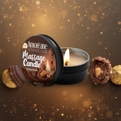 Vela de Massagem aroma Praliné Rocher | Amoreane
