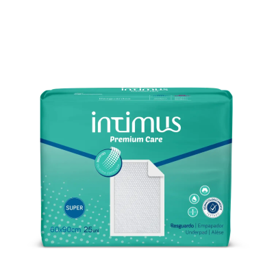 Resguardos Intimus Premium Care 60x90 SUPER 25UN Resguardos Intimus Premium Care 60x90 SUPER 25UN