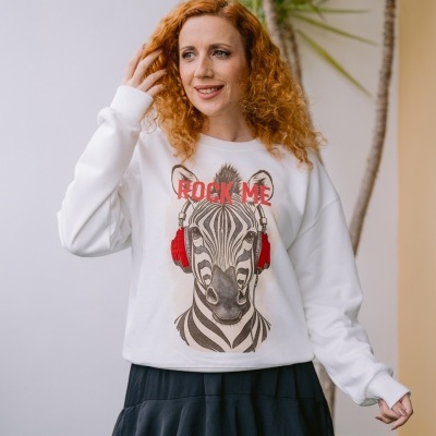 Sweatshirt zebra