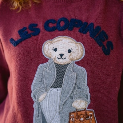 Malha urso, bordeaux