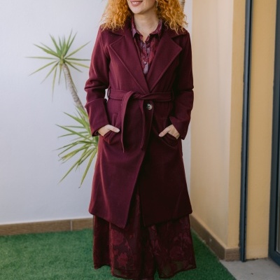 Casaco bordeaux