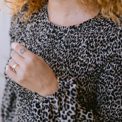 Vestido animal-print