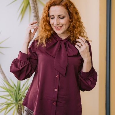 Camisa bordeaux