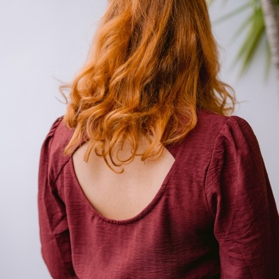Blusa bordeaux