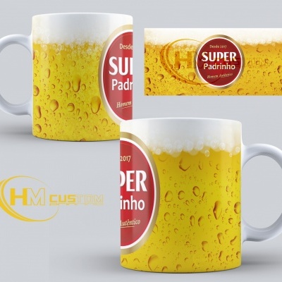 Desde (ANO) Super Padrinho Homem Autêntico