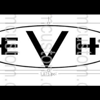 Fender EVH Vinyl Logo Sticker