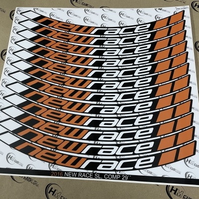 Kit Autocolantes New Race SL, Comp para aro de Roda