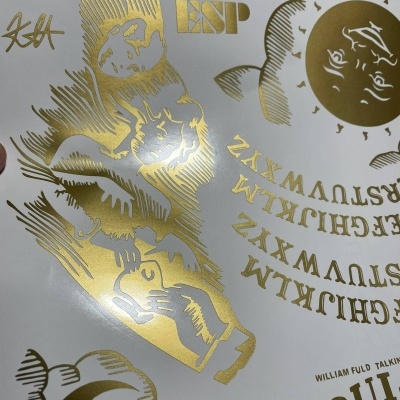 Kirk Hammett OUIJA set of custom DIE CUT ADHESIVE Vinyl stickers for lectric guitar