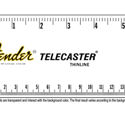 Fender Telecaster Thinline Waterslide Logo Decal Vs 2