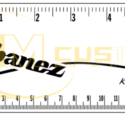 Decalque Waterslide para Ibanez K7 Series
