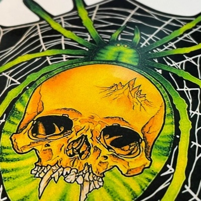 Kirk Hammett guitar stickers Caution KH-3 Zorlac Spider vinyl Sticker