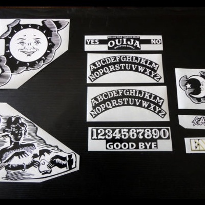 Kirk Hammett OUIJA set of custom stickers decals for lectric guitar