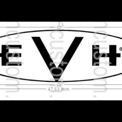 Fender EVH Vinyl Logo Sticker