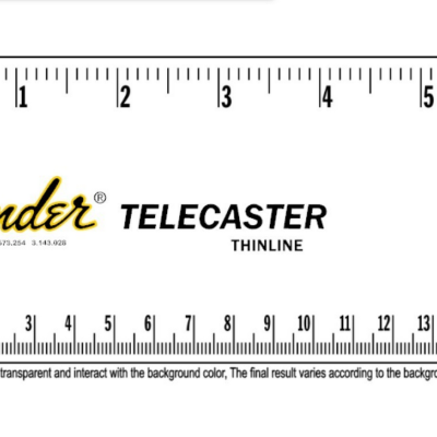 Fender Telecaster Thinline Waterslide Logo Decal