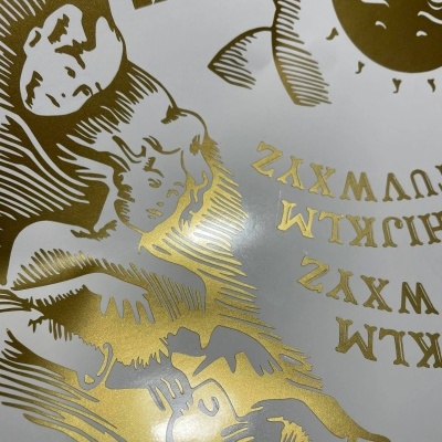 Kirk Hammett OUIJA set of custom DIE CUT ADHESIVE Vinyl stickers for lectric guitar