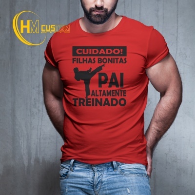 Cuidado Filhas Bonitas Pai Altamente Treinado