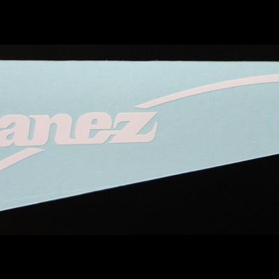 Pala de guitarra ou baixo Ibanez azul claro com logótipo branco