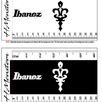 Ibanez AG95QA Artcore Decalque Waterslide