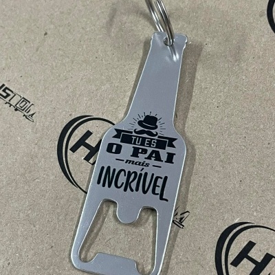 Porta Chaves Abre-Cápsulas "Tu és o Pai mais incrível"