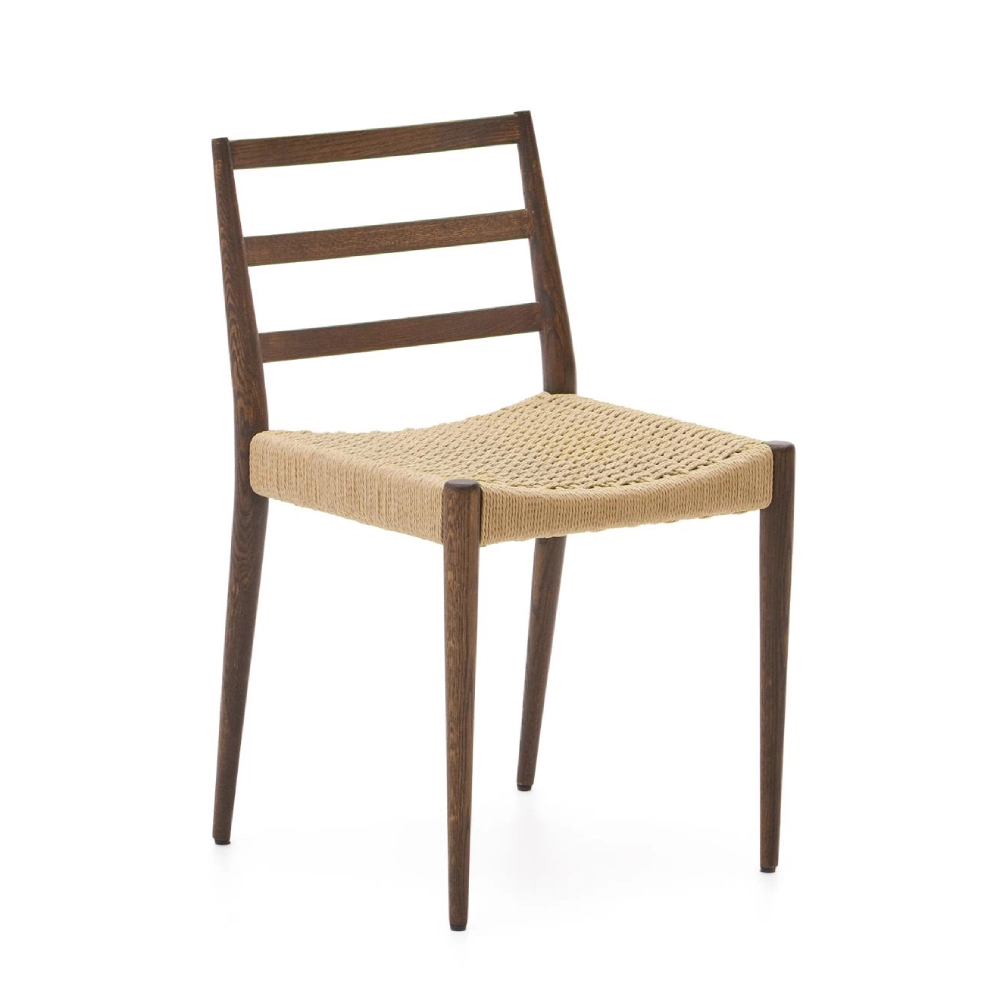 Cadeira em carvalho com assento em corda Anilla Cadeira em carvalho com assento em corda Anilla