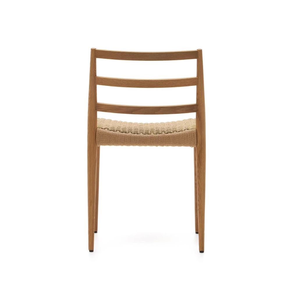 Cadeira em carvalho com assento em corda Anilla Cadeira em carvalho com assento em corda Anilla