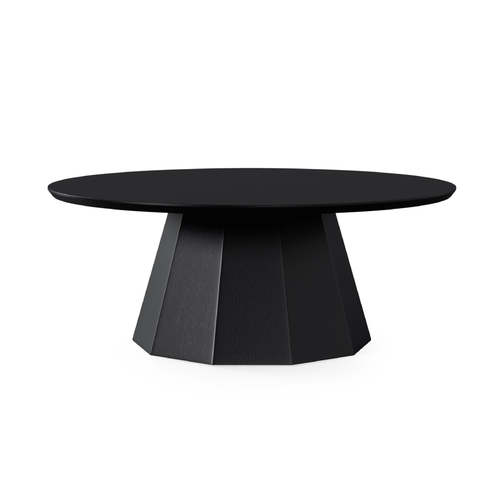 Mesa de centro madeira carvalho Homero Ø90x35 Mesa de centro madeira carvalho Homero Ø90x35