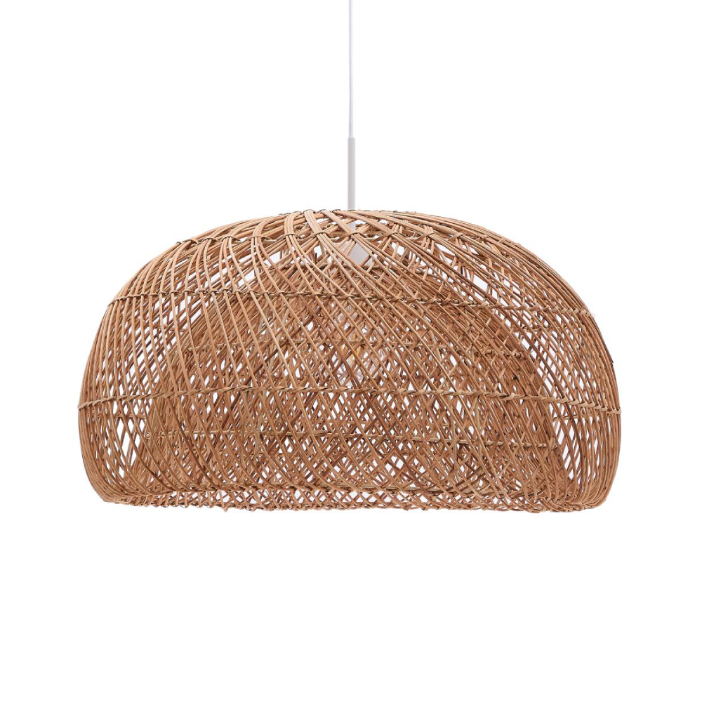 Candeeiro de Teto em Rattan natural Isoren Ø60x33 Candeeiro de Teto em Rattan natural Isoren Ø60x33