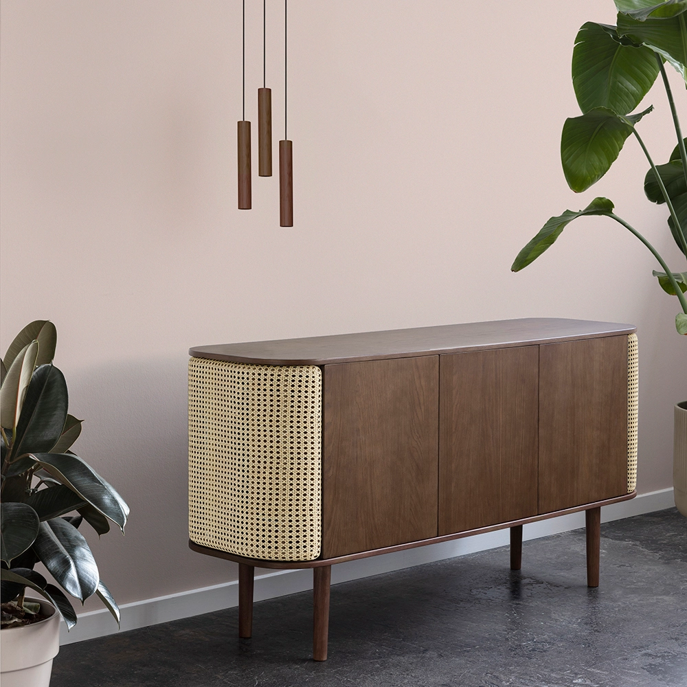 Candeeiro de Teto Chimes Cluster em Madeira de Carvalho Candeeiro de Teto Chimes Cluster em Madeira de Carvalho