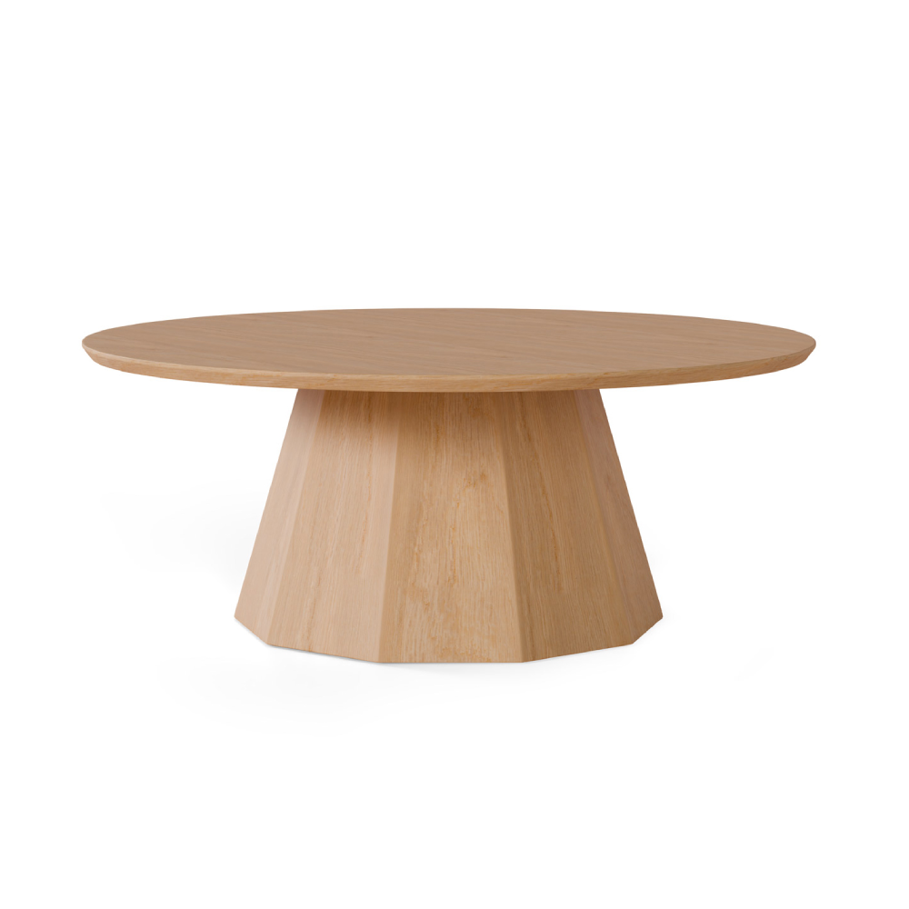 Mesa de centro madeira carvalho Homero Ø90x35 Mesa de centro madeira carvalho Homero Ø90x35