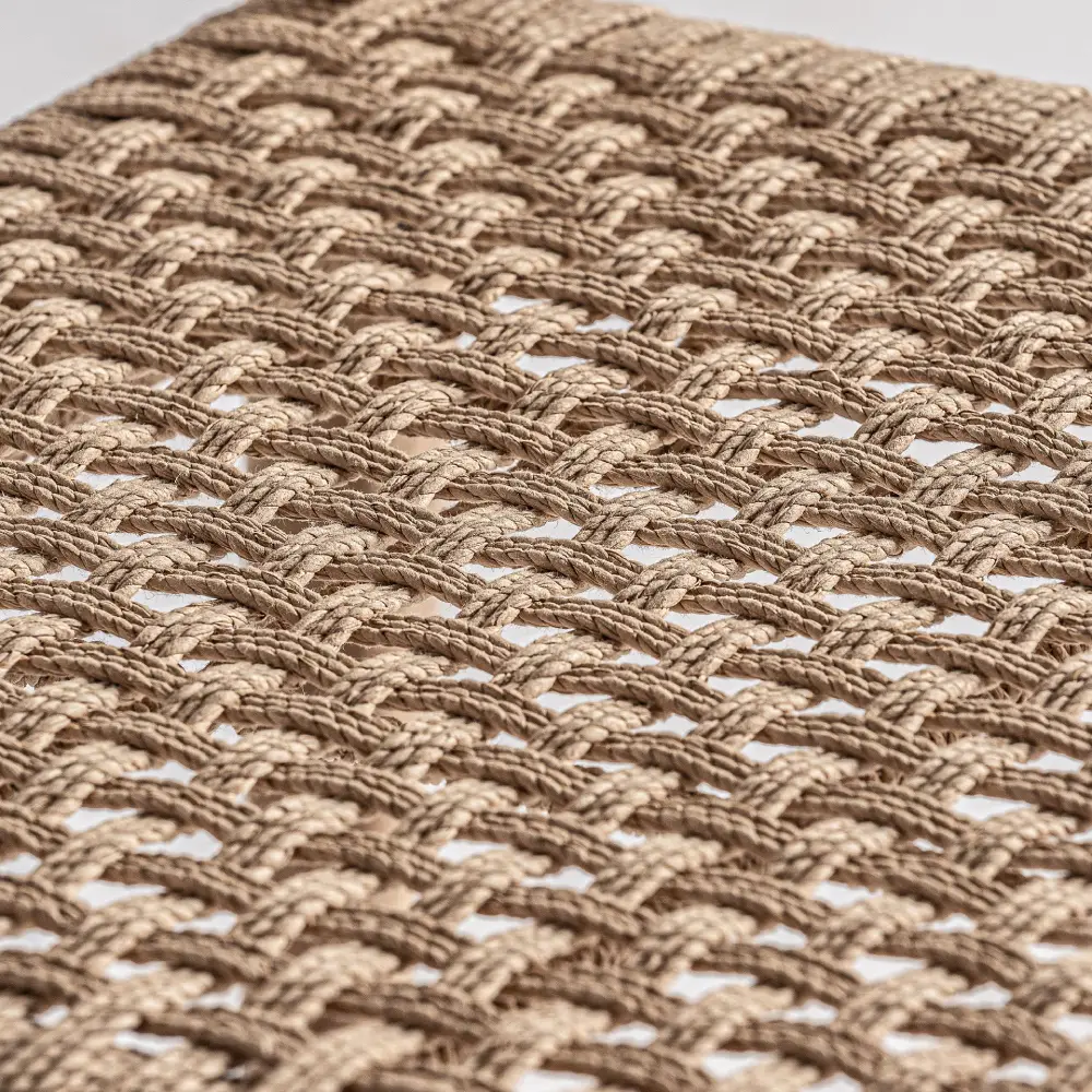 Cadeira em madeira teca e corda natural Caen Cadeira em madeira teca e corda natural Caen