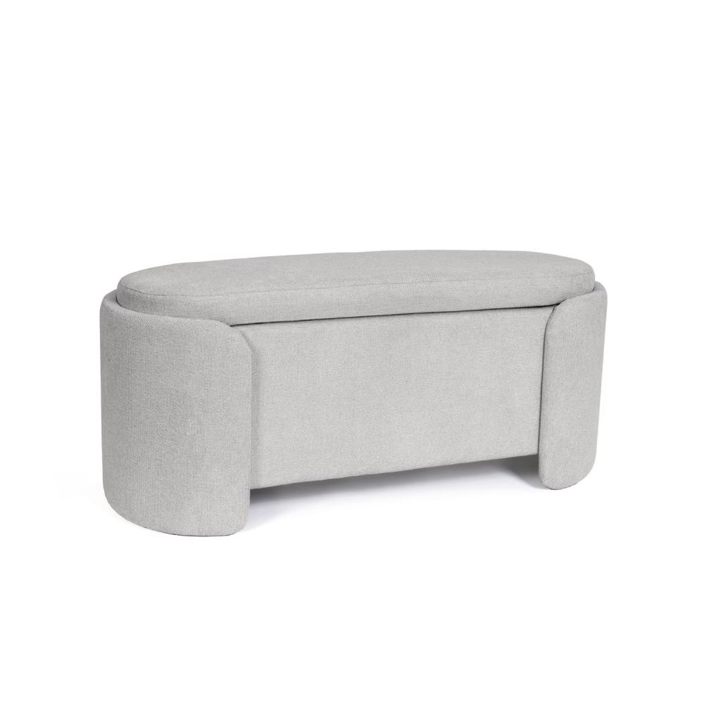 Banco com arrumação estofado em madeira Bernice Banco com arrumação estofado em madeira Bernice