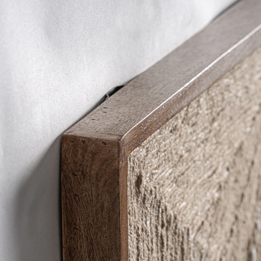 Quadro em fibras naturais e cores neutras Zeus 120x150 Quadro em fibras naturais e cores neutras Zeus 120x150